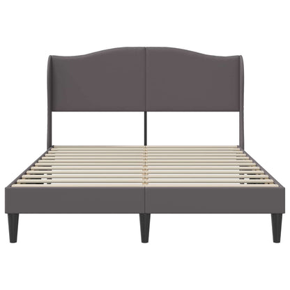 Struttura del letto con testiera Grigio 120 x 190 cm Similpelle | homemem39