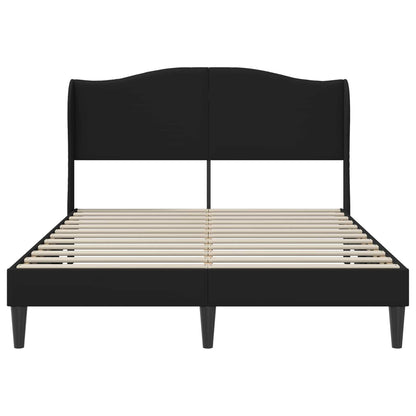 Struttura del letto con testiera Nero 120 x 190 cm Similpelle | homemem39