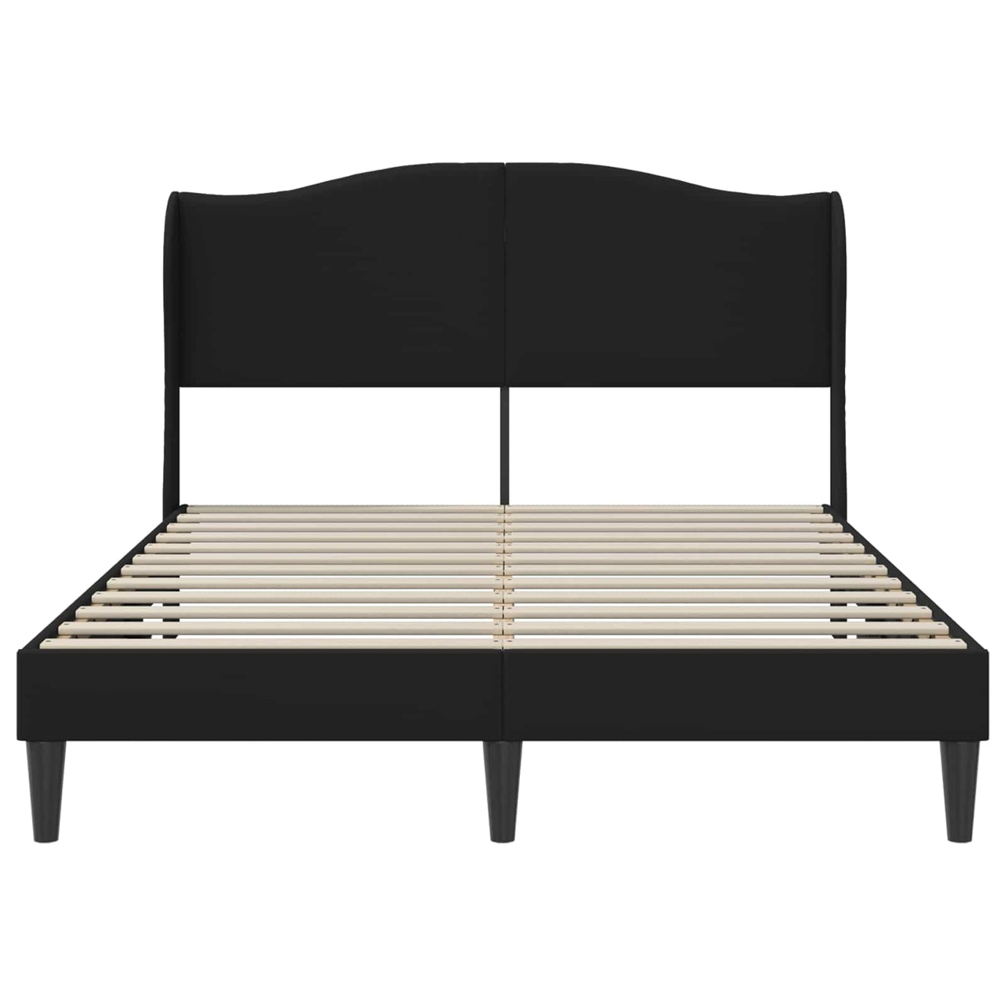 Struttura del letto con testiera Nero 120 x 200 cm Similpelle | homemem39