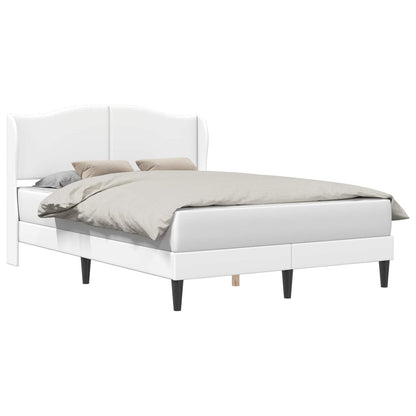 Struttura del letto con testiera Bianco 140 x 200 cm Similpelle | homemem39
