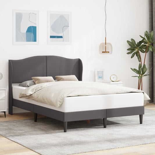 Struttura del letto con testiera Grigio 160 x 200 cm Similpelle | homemem39