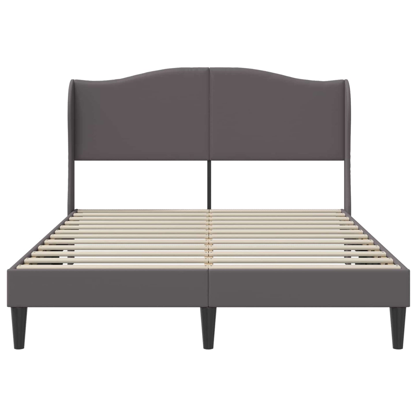 Struttura del letto con testiera Grigio 160 x 200 cm Similpelle | homemem39