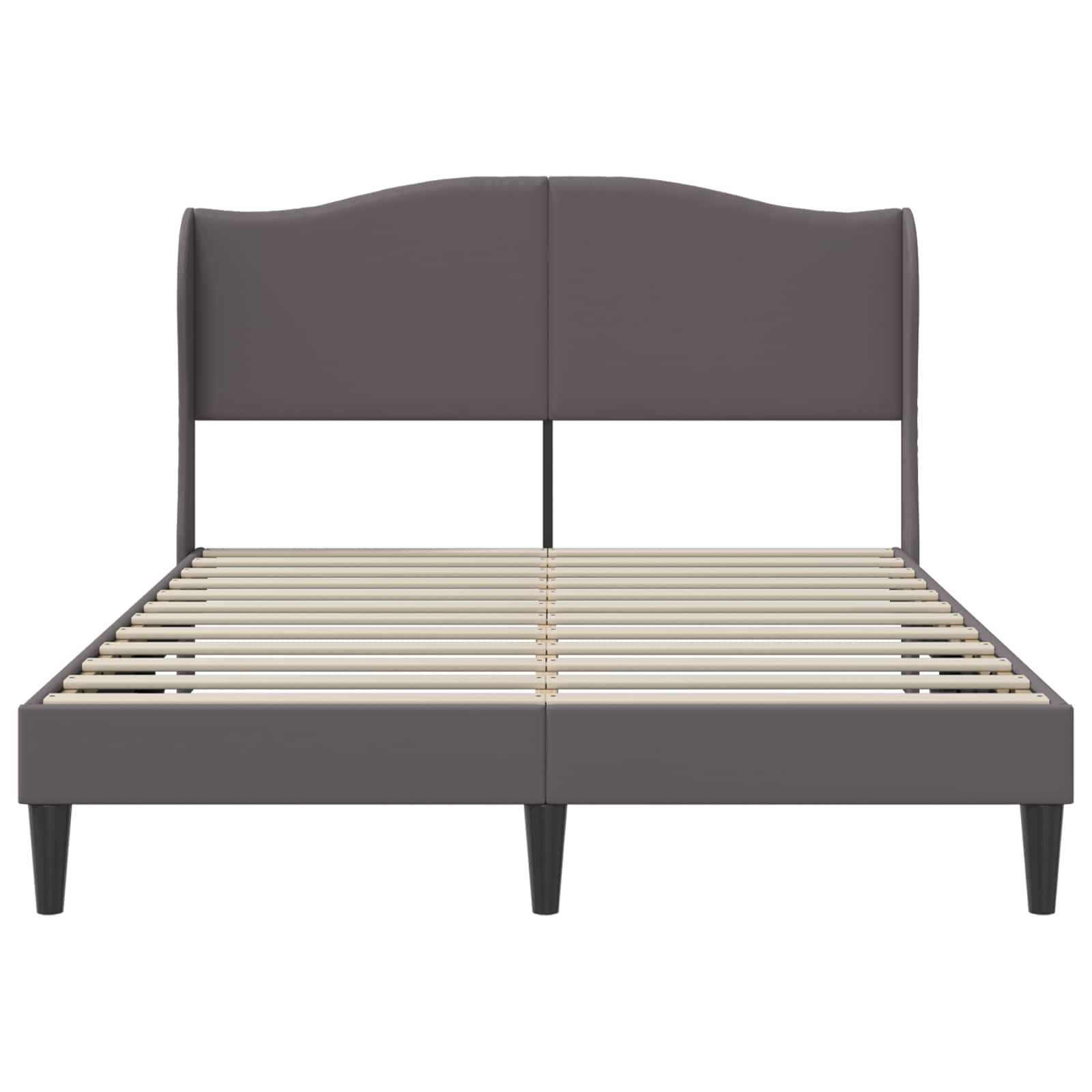 Struttura del letto con testiera Grigio 160 x 200 cm Similpelle | homemem39