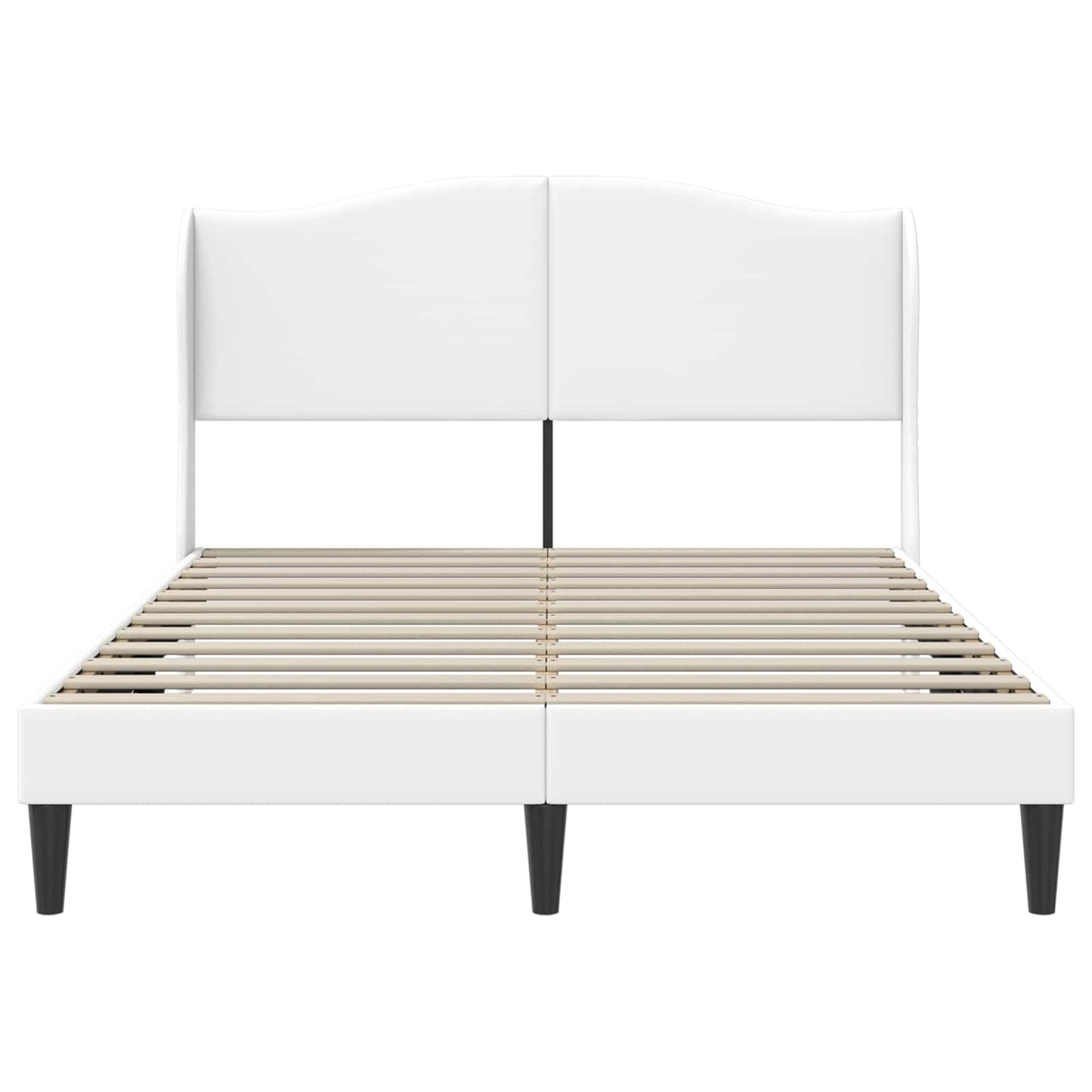 Struttura del letto con testiera Bianco 160 x 200 cm Similpelle | homemem39