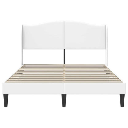 Struttura del letto con testiera Bianco 160 x 200 cm Similpelle | homemem39