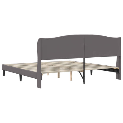 Struttura del letto con testiera Grigio 180 x 200 cm Similpelle | homemem39