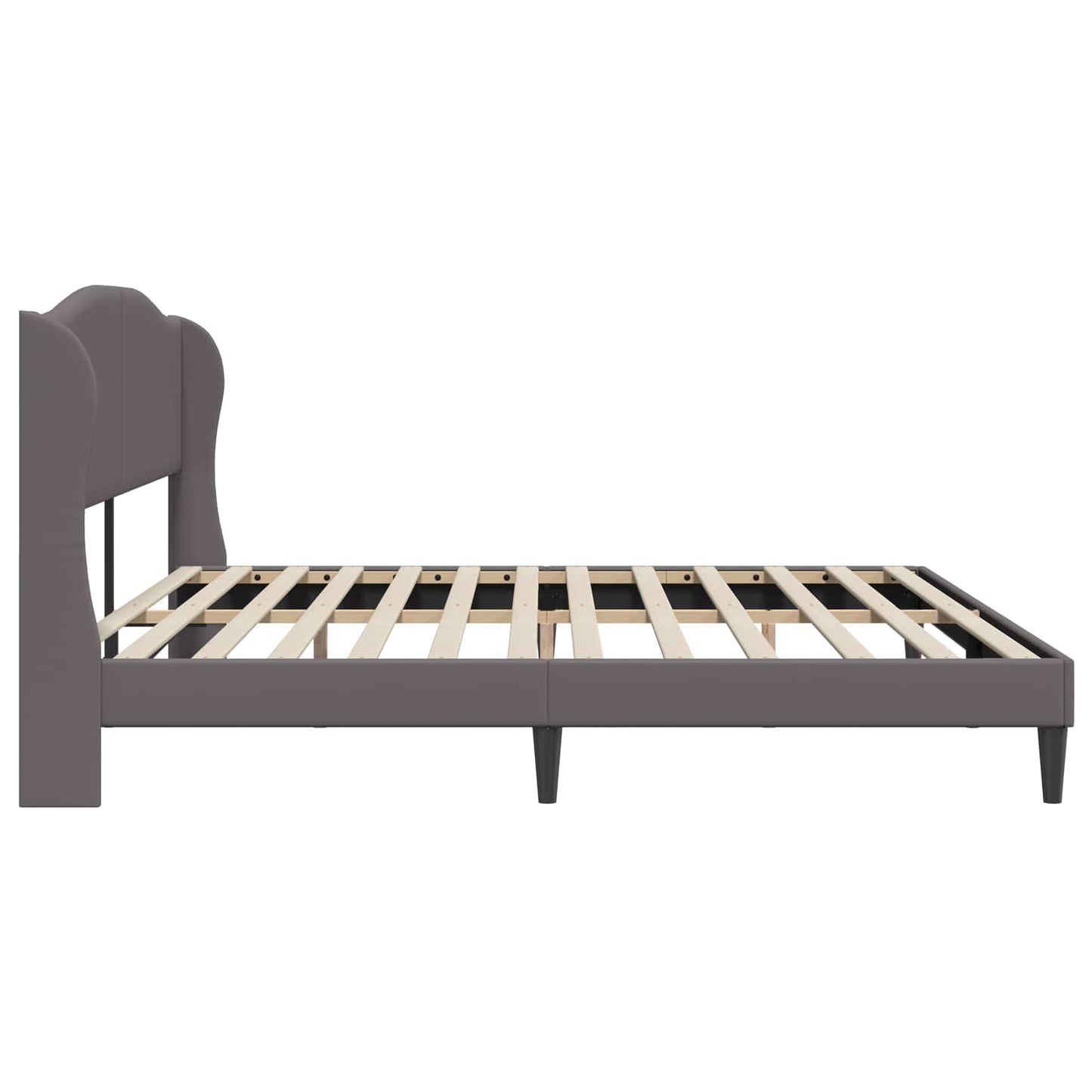 Struttura del letto con testiera Grigio 180 x 200 cm Similpelle | homemem39