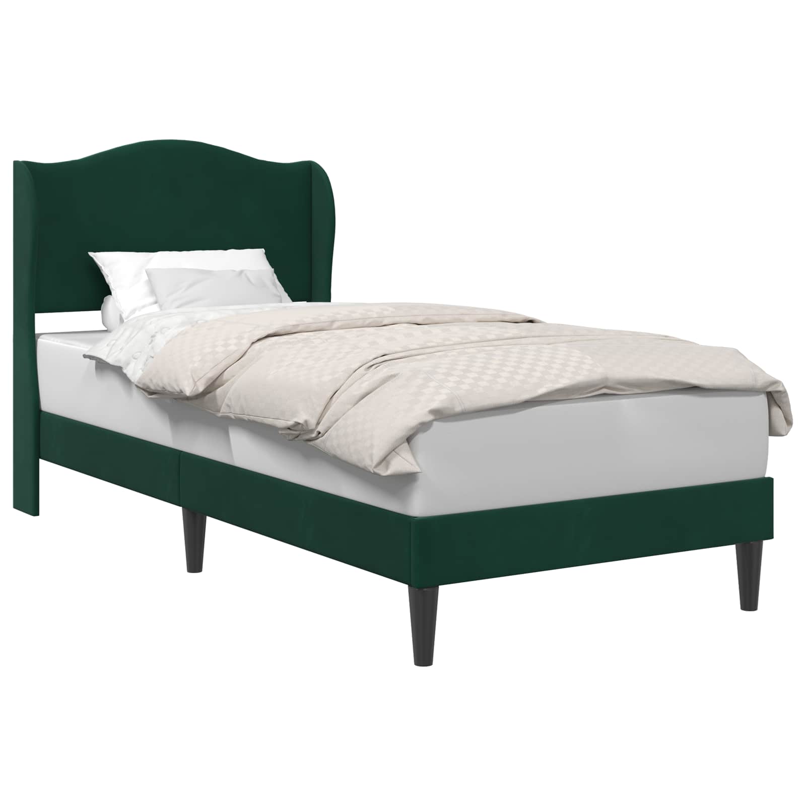 Struttura del letto Verde Scuro 80 x 200 cm Velluto | homemem39