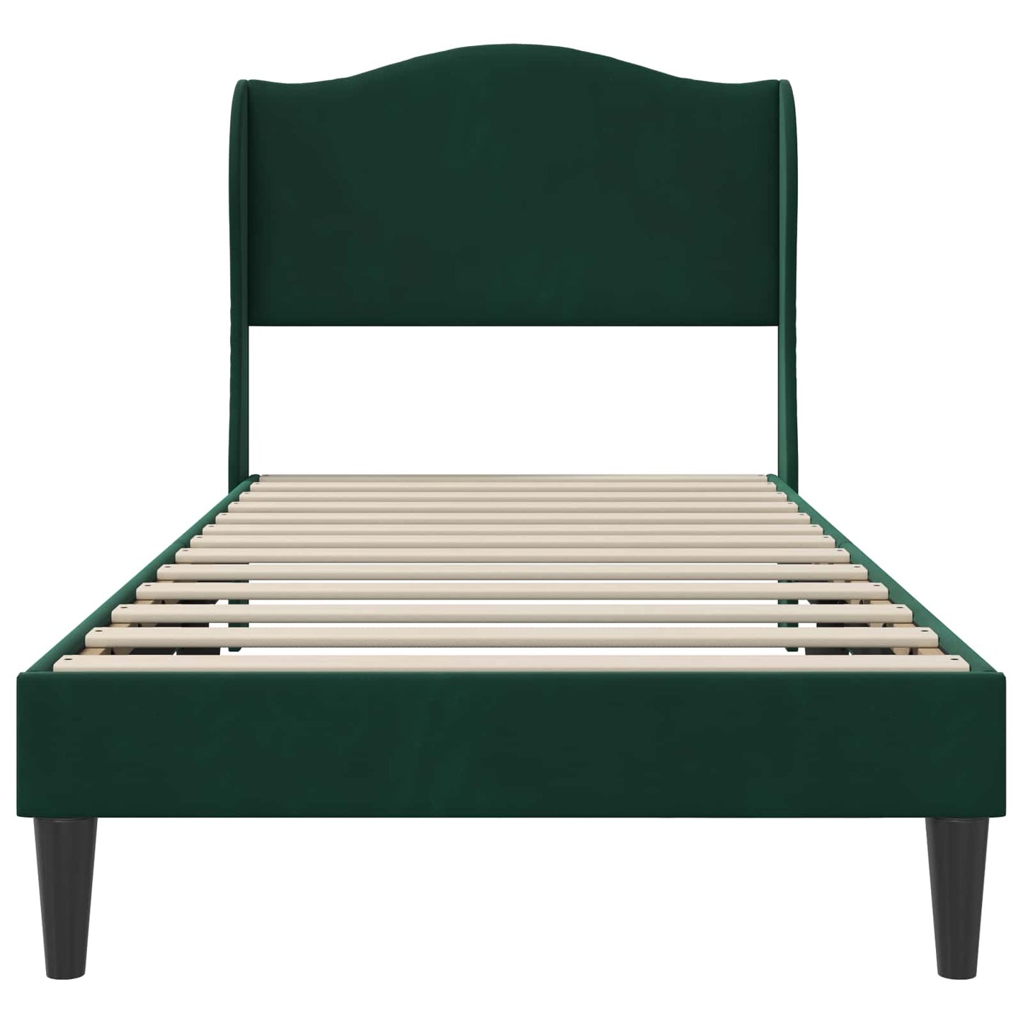 Struttura del letto Verde Scuro 80 x 200 cm Velluto | homemem39