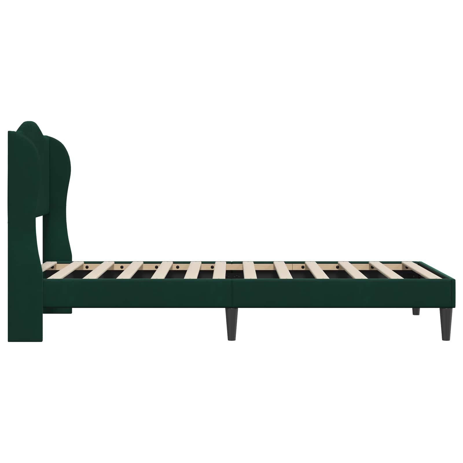 Struttura del letto Verde Scuro 80 x 200 cm Velluto | homemem39
