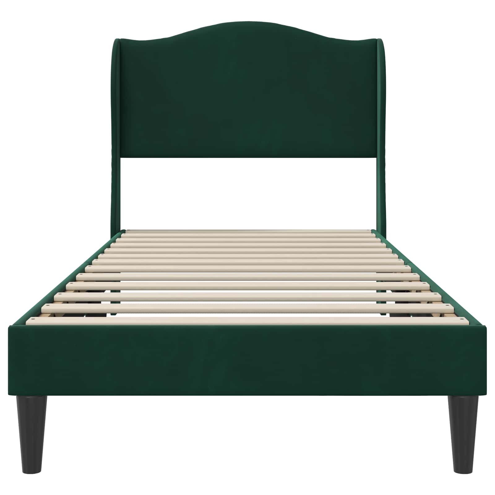 Struttura del letto Verde Scuro 90 x 200 cm Velluto | homemem39