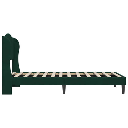 Struttura del letto Verde Scuro 90 x 200 cm Velluto | homemem39