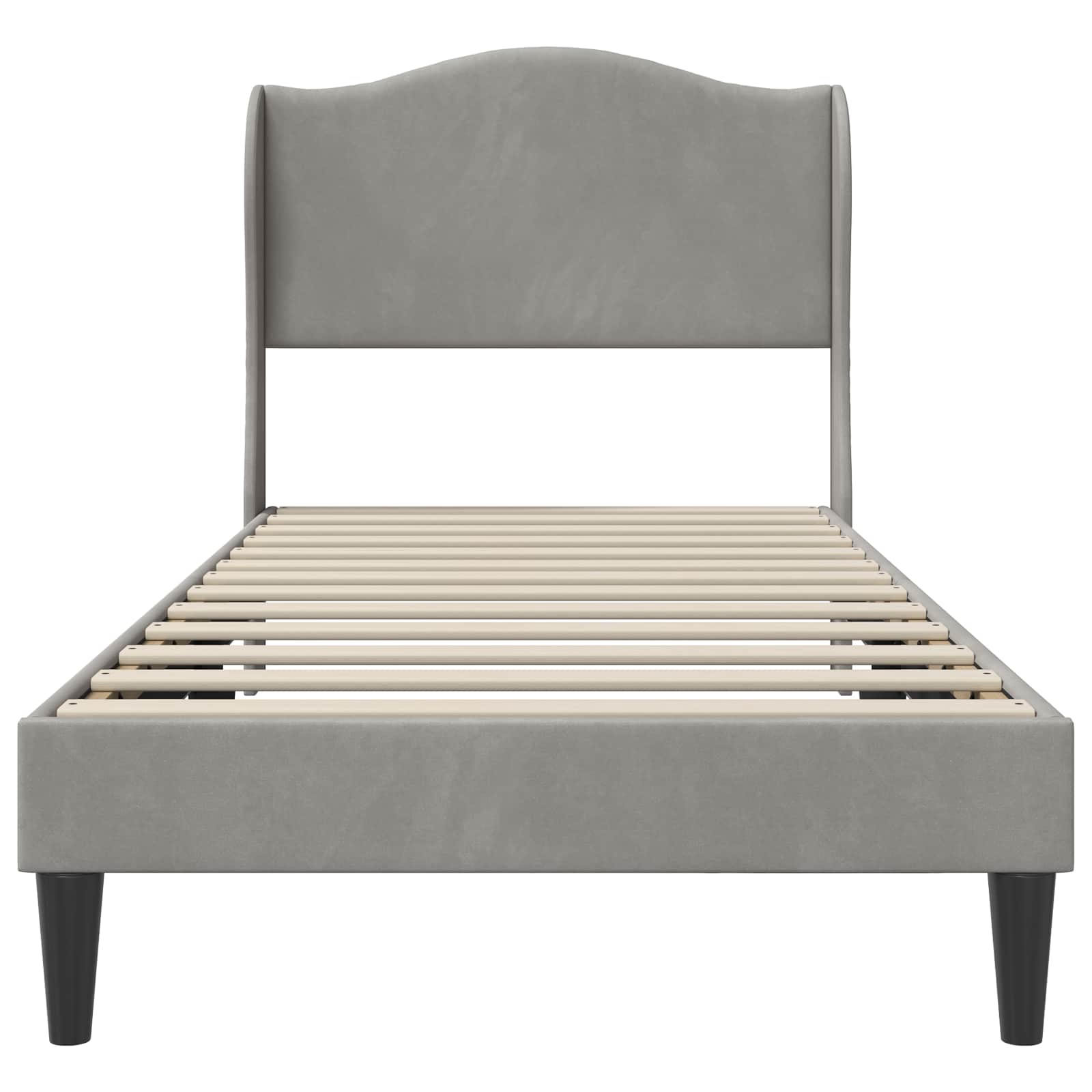 Struttura del letto Grigio Chiaro 100 x 200 cm Velluto | homemem39