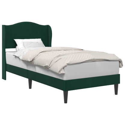 Struttura del letto Verde Scuro 100 x 200 cm Velluto | homemem39