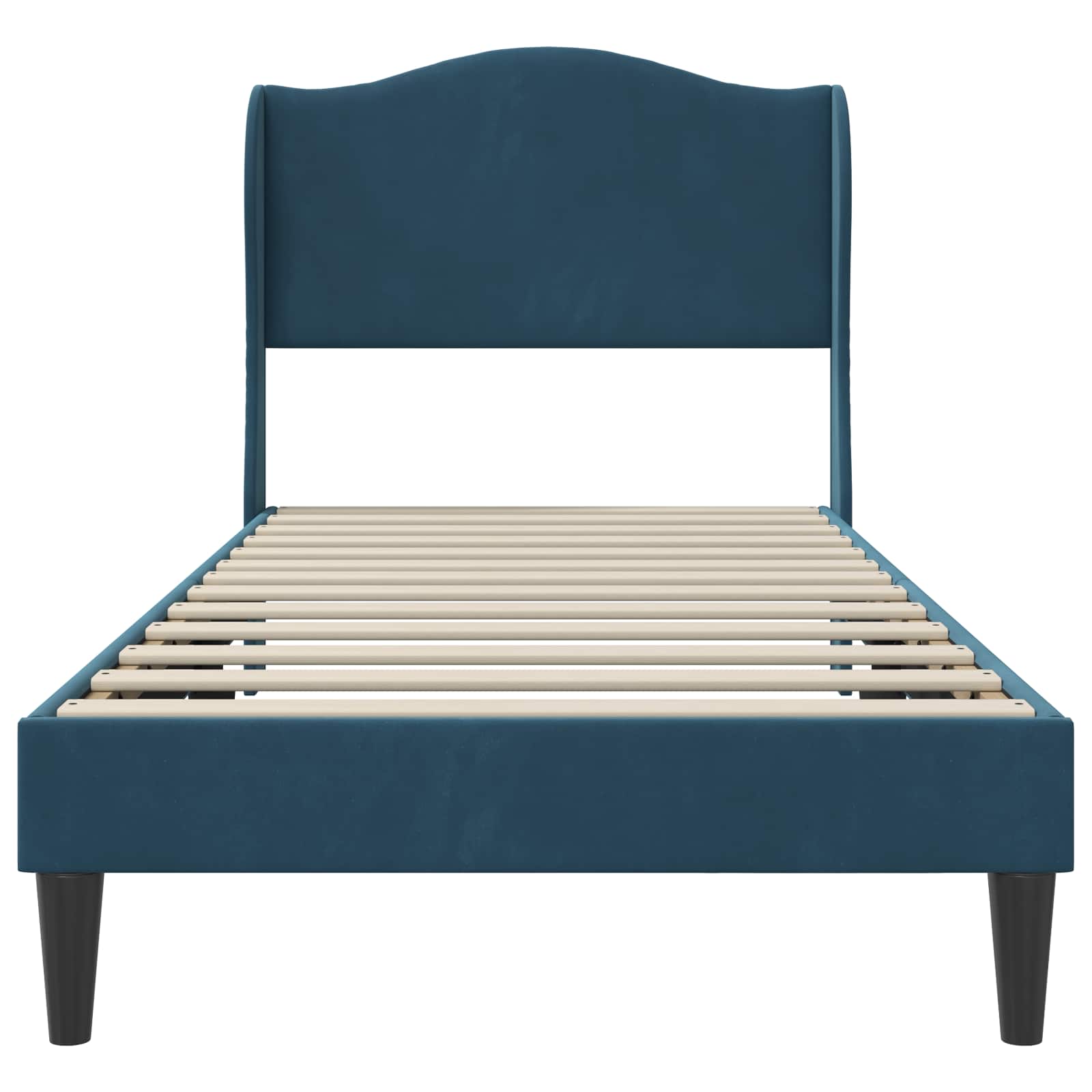 Struttura del letto con testiera Blu 100 x 200 cm Velluto | homemem39