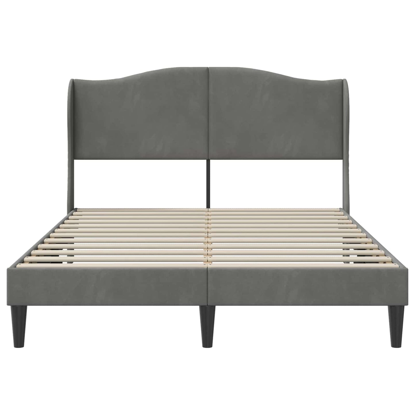 Struttura del letto Grigio Scuro 120 x 190 cm Velluto | homemem39