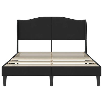 Struttura del letto con testiera Nero 120 x 190 cm Velluto | homemem39