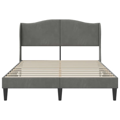 Struttura del letto Grigio Scuro 120 x 200 cm Velluto | homemem39