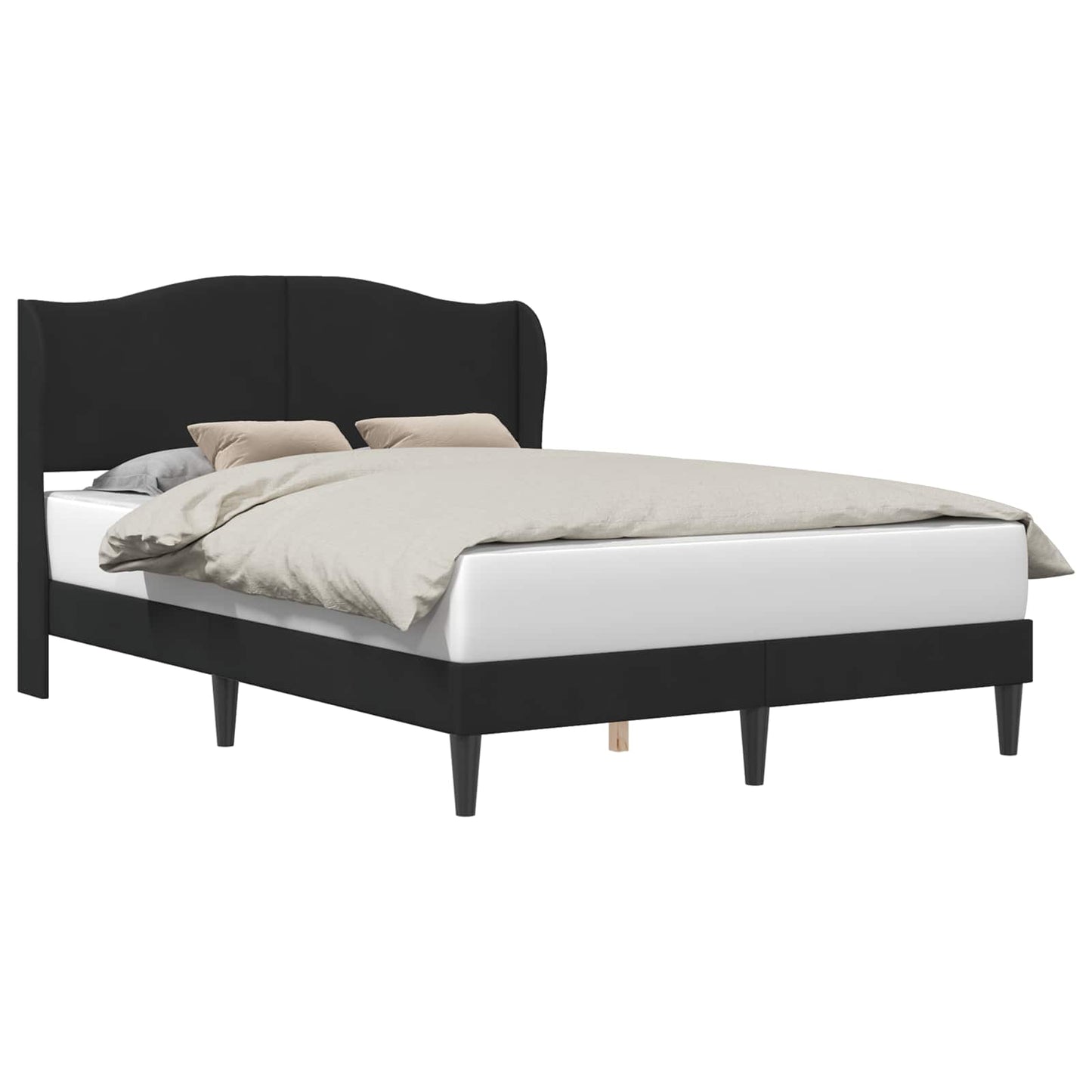 Struttura del letto con testiera Nero 120 x 200 cm Velluto | homemem39