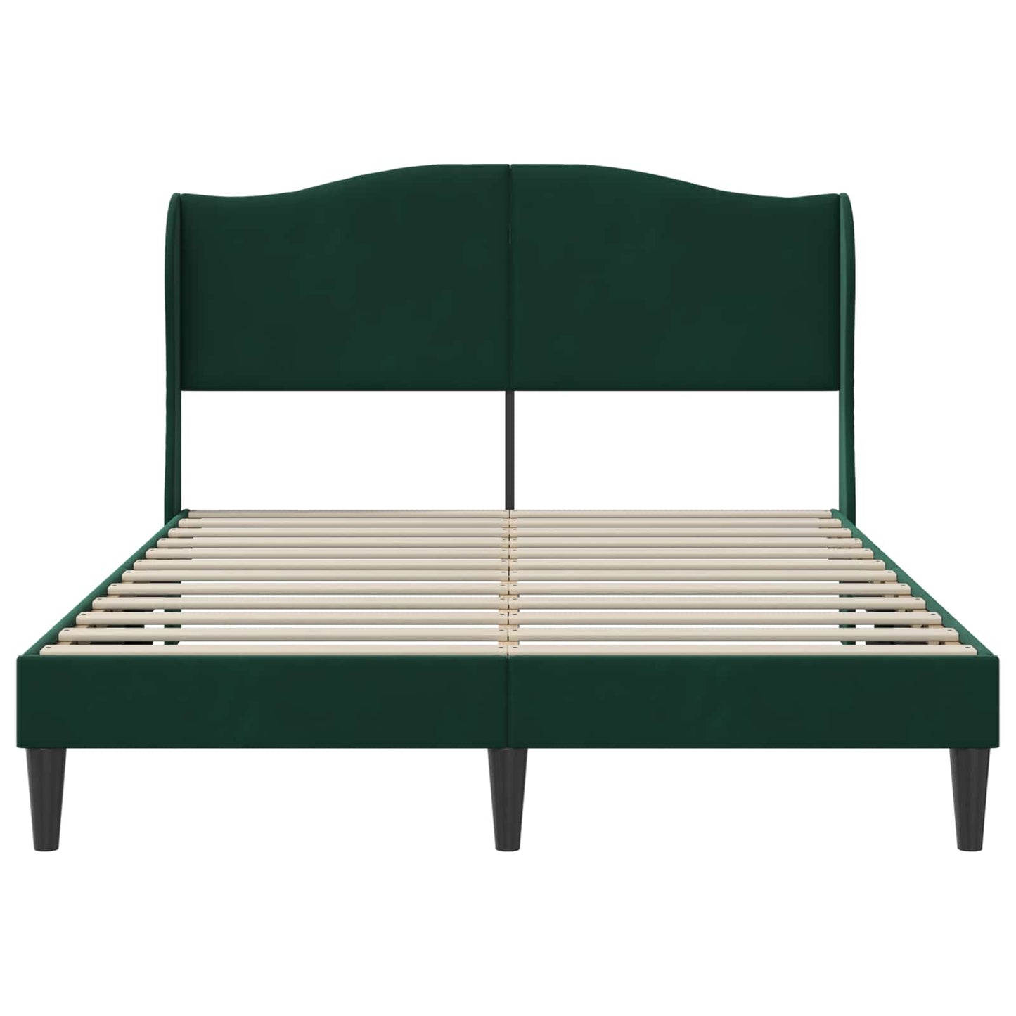 Struttura del letto Verde Scuro 140 x 200 cm Velluto | homemem39