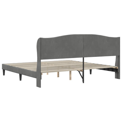 Struttura del letto Grigio Scuro 180 x 200 cm Velluto | homemem39