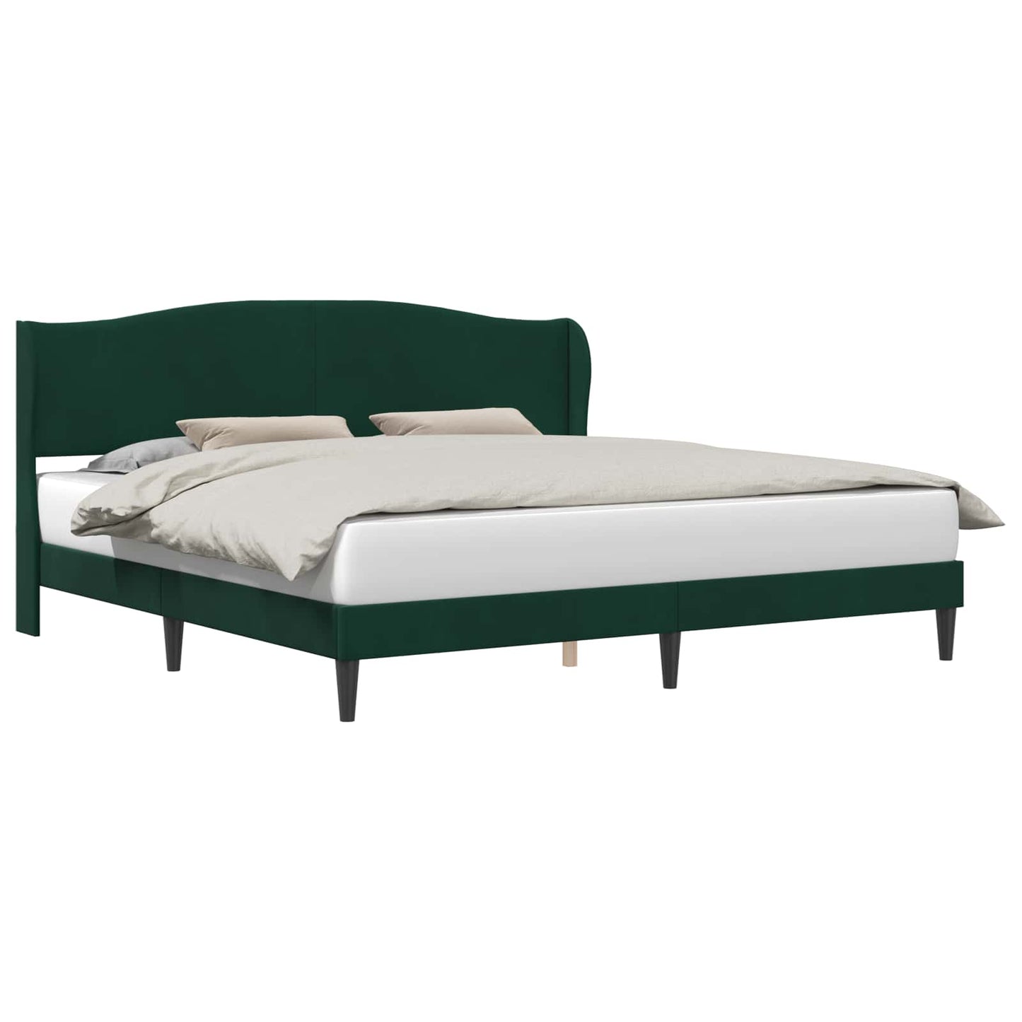 Struttura del letto Verde Scuro 180 x 200 cm Velluto | homemem39
