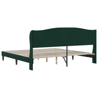 Struttura del letto Verde Scuro 180 x 200 cm Velluto | homemem39