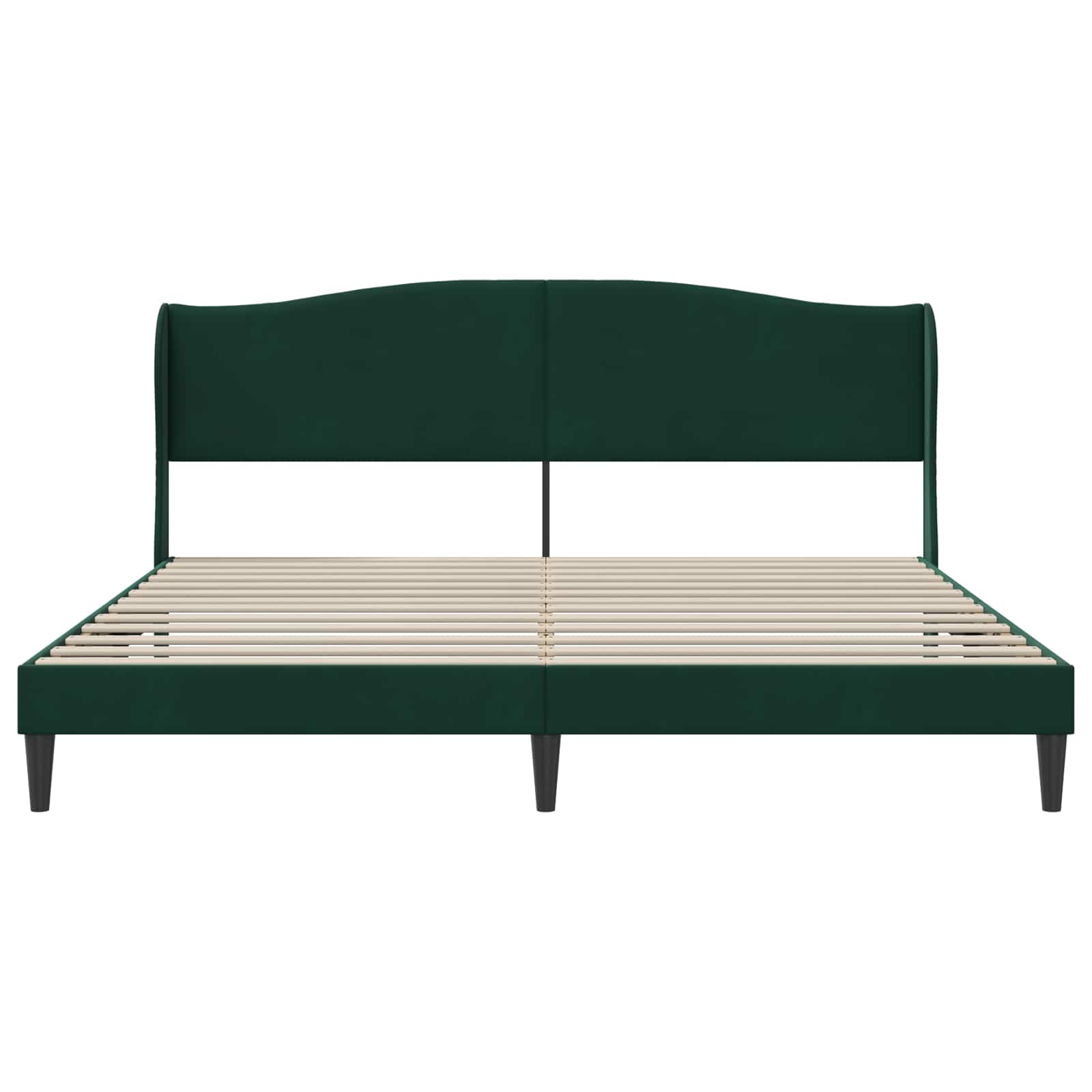 Struttura del letto Verde Scuro 180 x 200 cm Velluto | homemem39