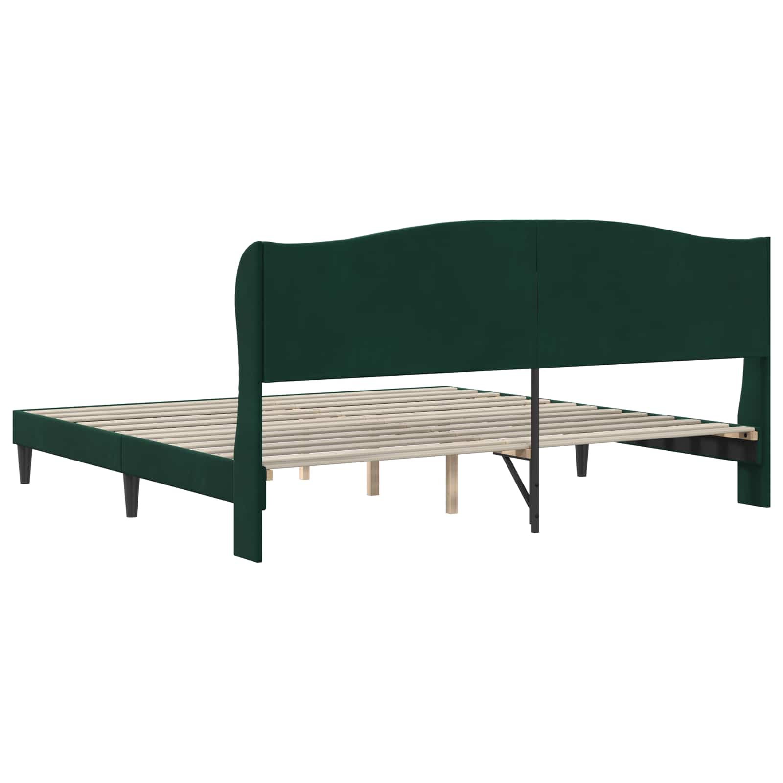 Struttura del letto Verde Scuro 200 x 200 cm Velluto | homemem39