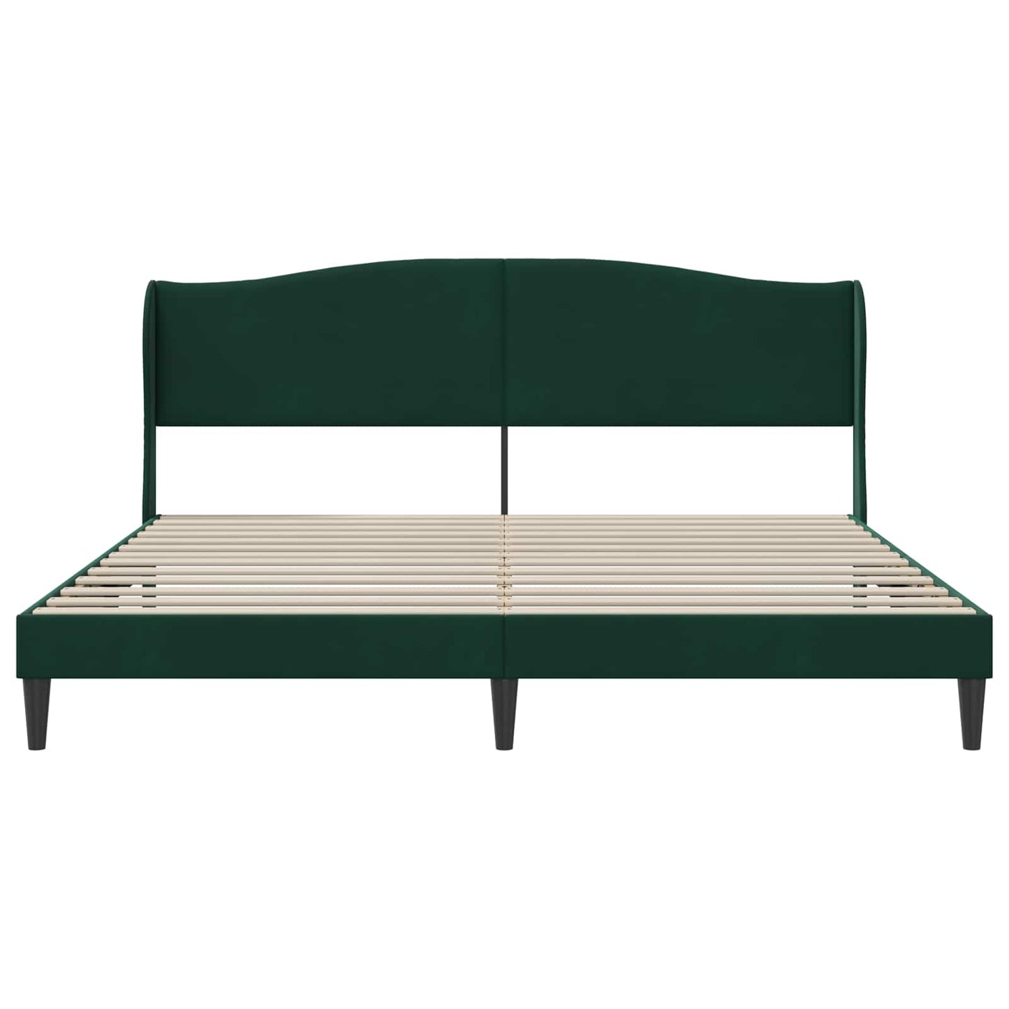 Struttura del letto Verde Scuro 200 x 200 cm Velluto | homemem39