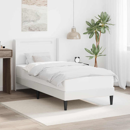 Struttura del letto con testiera Bianco 80 x 200 cm Similpelle | homemem39