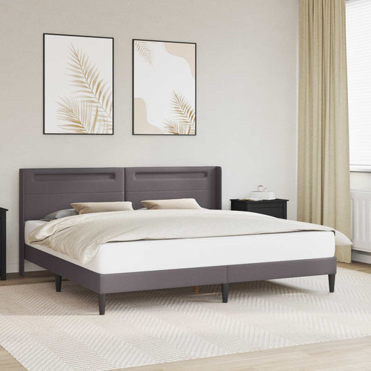 Struttura del letto con testiera Grigio 180 x 200 cm Similpelle | homemem39