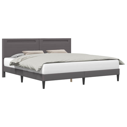 Struttura del letto con testiera Grigio 180 x 200 cm Similpelle | homemem39