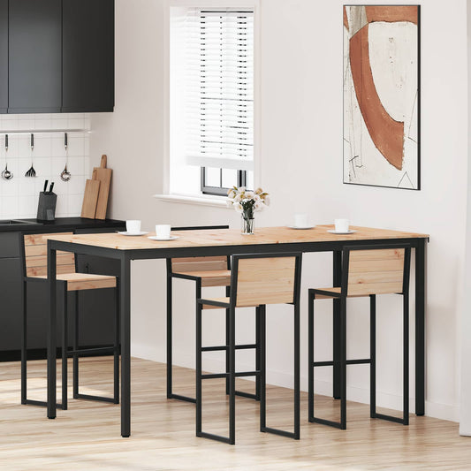 Tavolo da bar Naturale 110 x 55 x 105 cm Pino massello