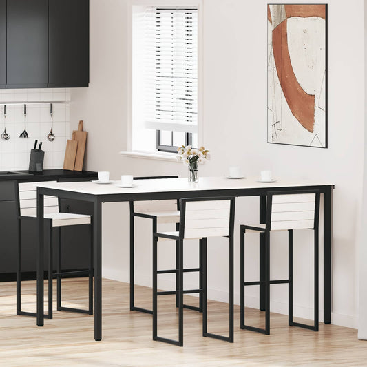 Tavolo da bar Bianco 200 x 100 x 105 cm Pino massello | homemem39