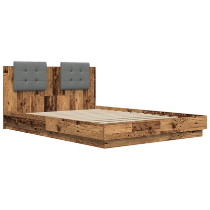 Struttura letto con testata Legno vecchio 160 x 200 cm | homemem39
