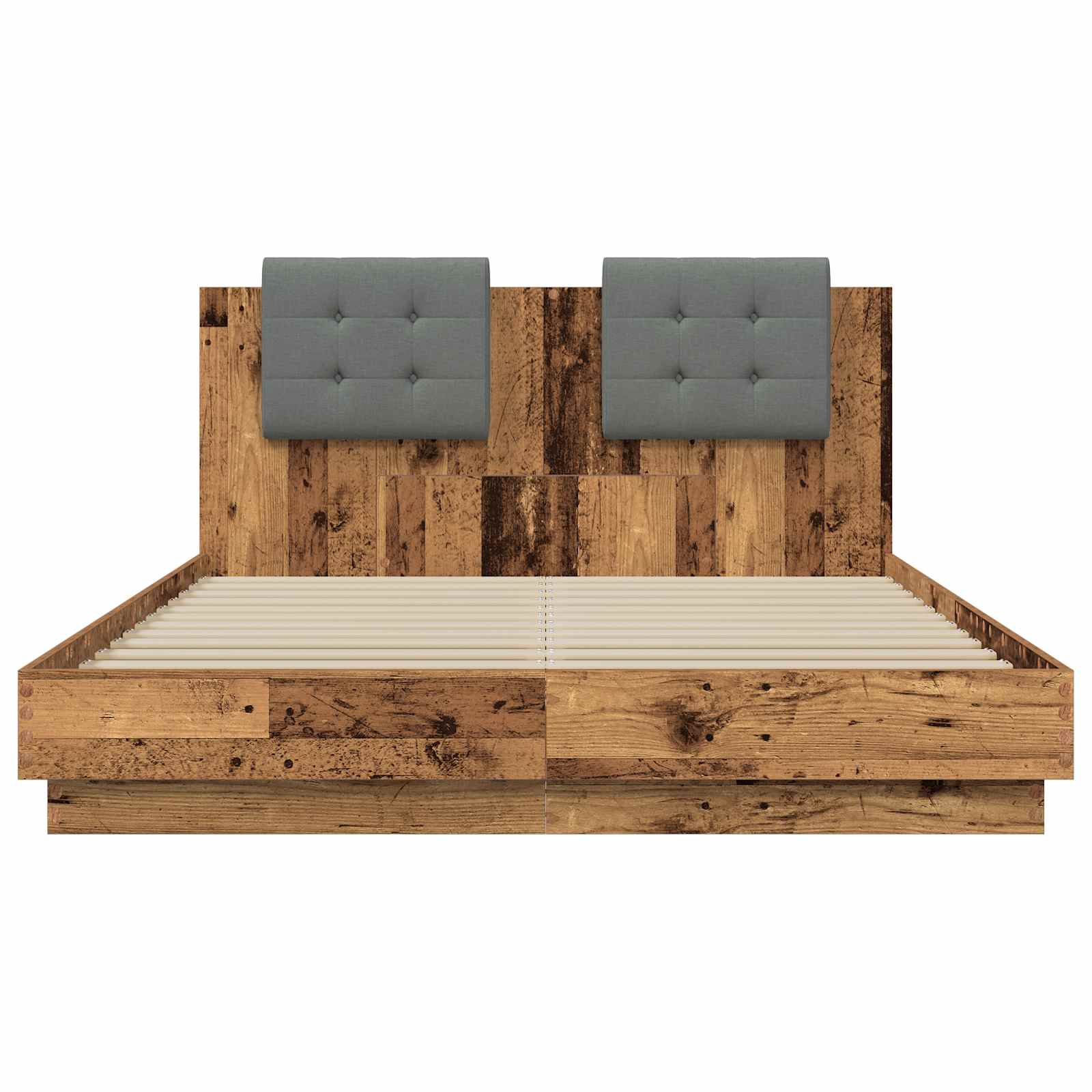 Struttura letto con testata Legno vecchio 160 x 200 cm | homemem39