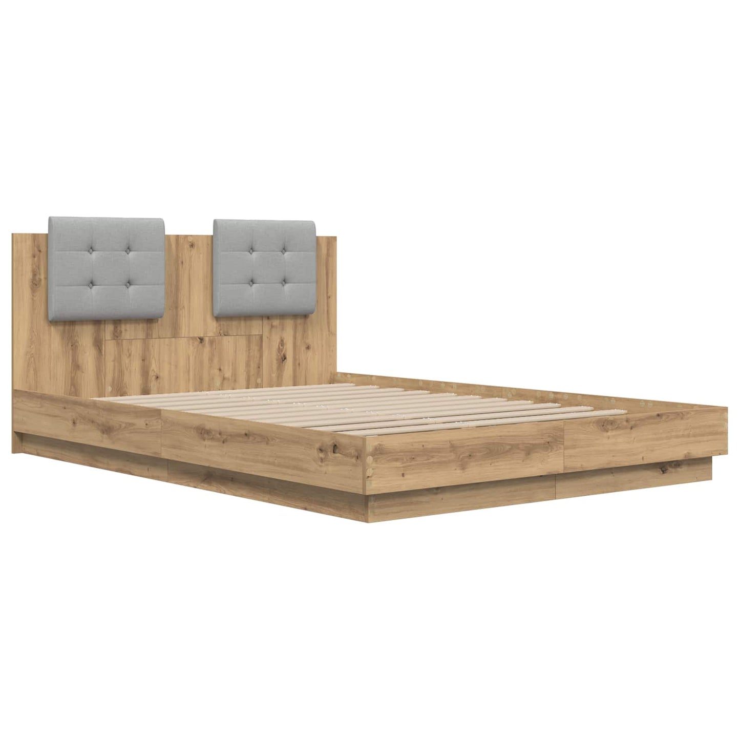 Struttura letto con testata Rovere artigianale 160 x 200 cm | homemem39