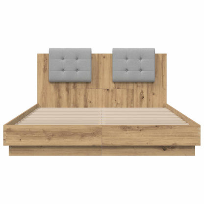Struttura letto con testata Rovere artigianale 160 x 200 cm | homemem39