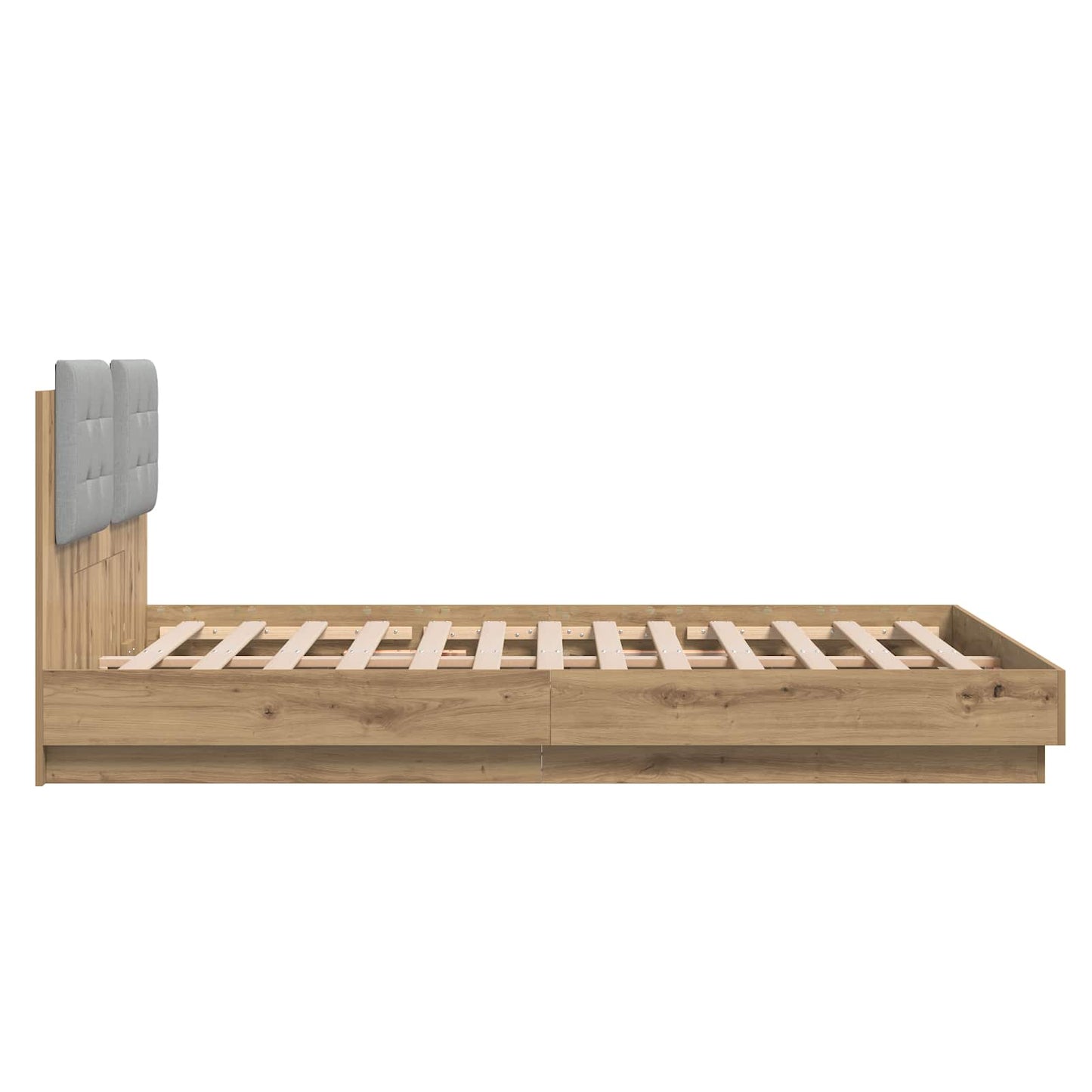 Struttura letto con testata Rovere artigianale 160 x 200 cm | homemem39