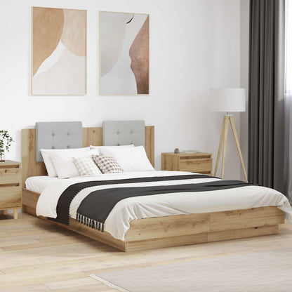 Struttura letto con testata Rovere artigianale 120 x 200 cm | homemem39