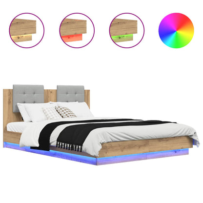 Struttura letto con testata Rovere artigianale 120 x 200 cm | homemem39
