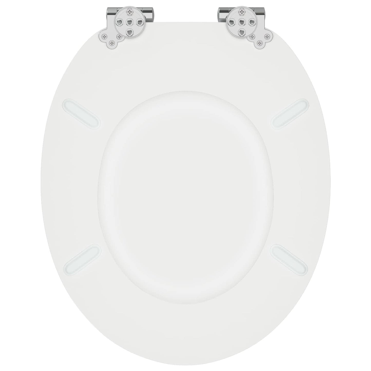Sedile per toilette con chiusura morbida 2 pcs Bianco | homemem39