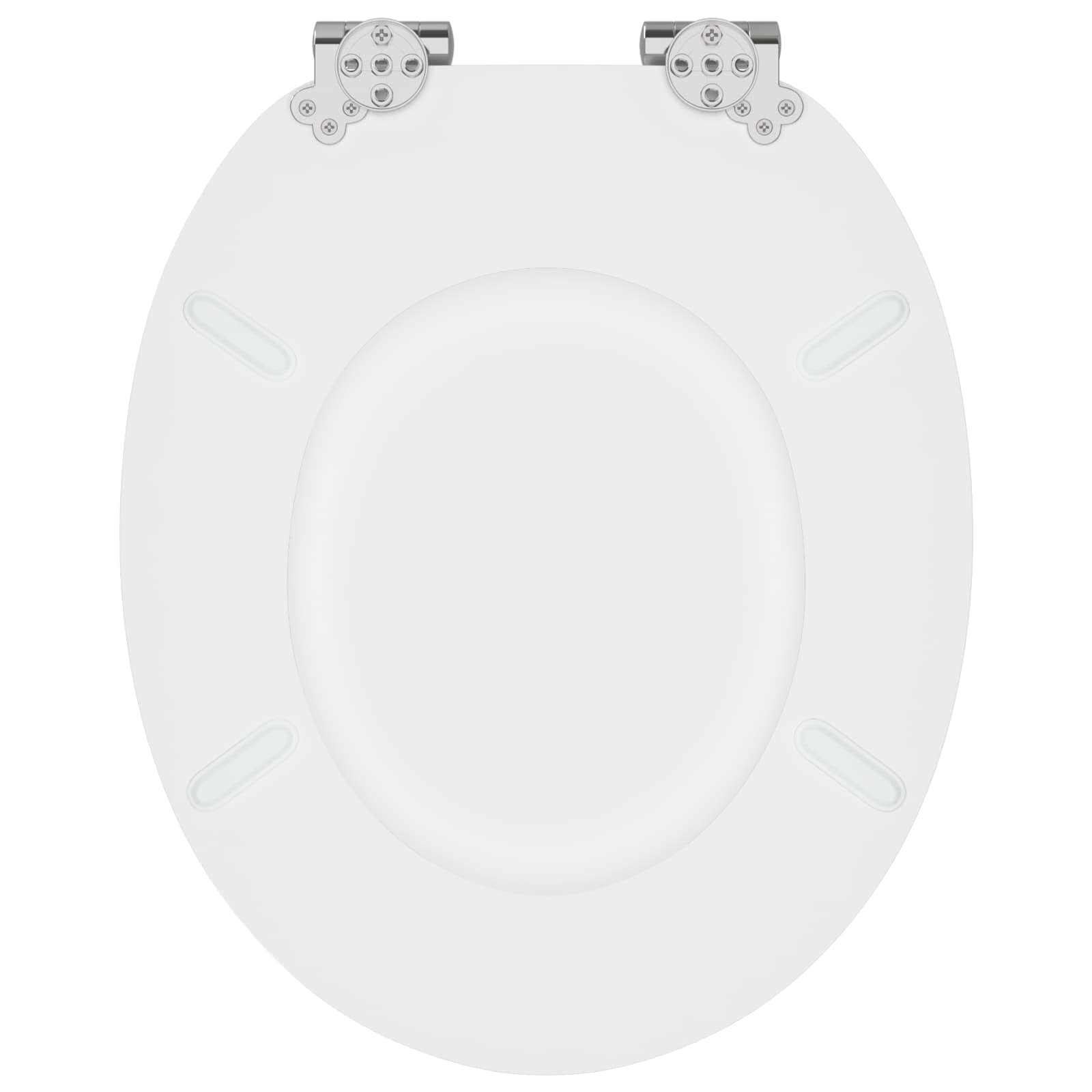 Sedile per toilette con chiusura morbida 2 pcs Bianco | homemem39