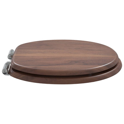 Sedile per toilette con chiusura morbida 2 pcs Marrone | homemem39