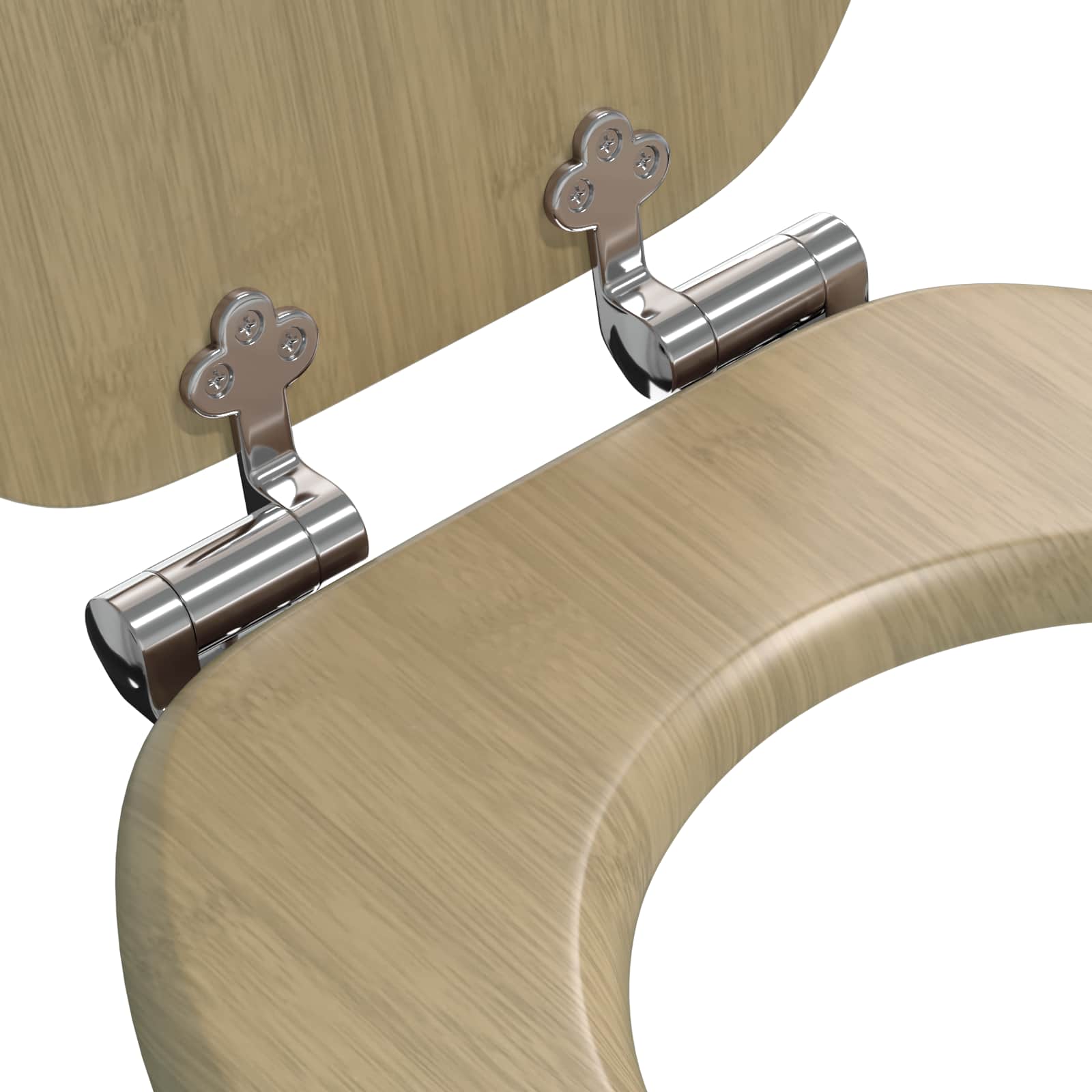 Sedile per toilette con chiusura morbida 2 pcs 44 x 38 cm | homemem39