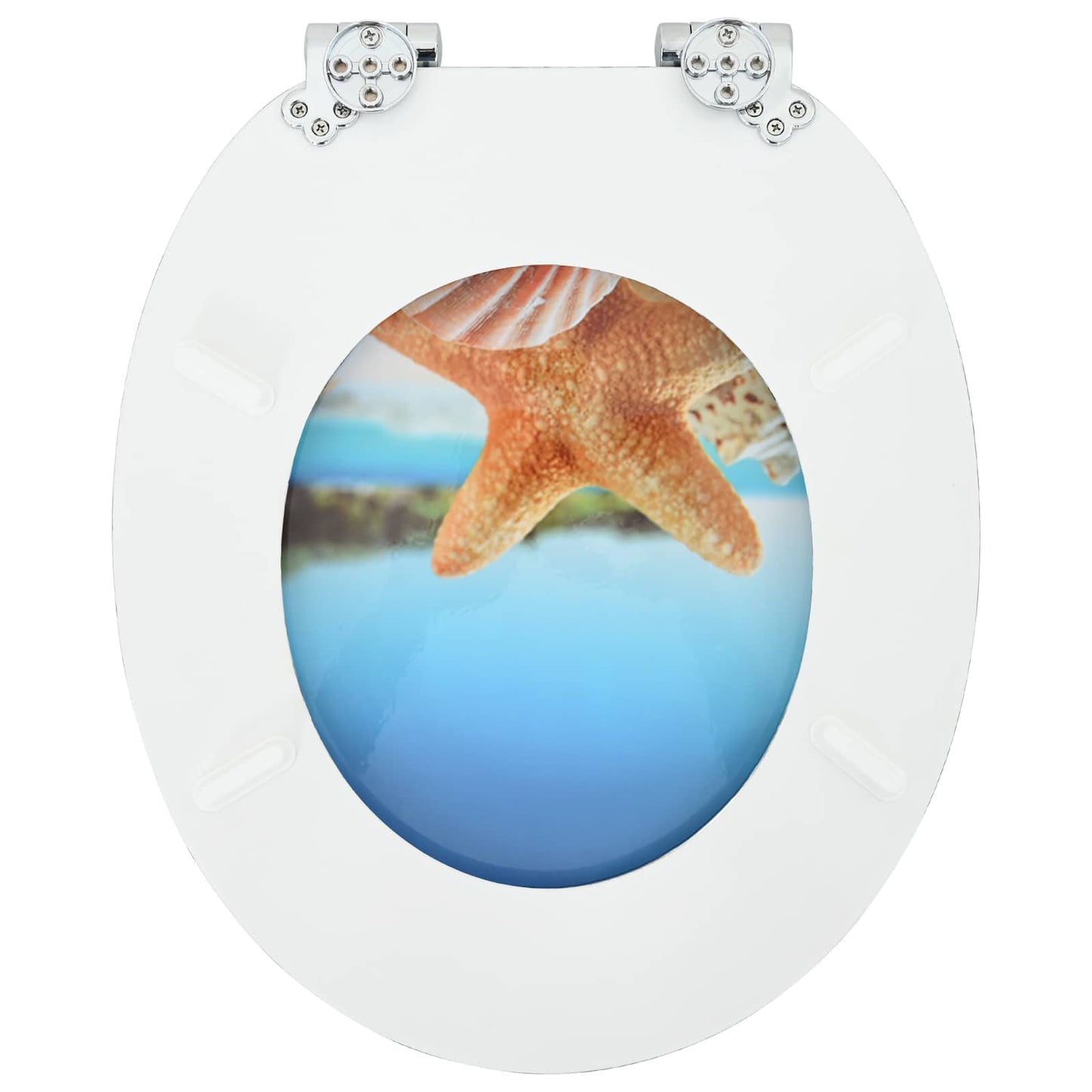 Sedile per toilette con chiusura morbida 2 pcs 44 x 38 cm | homemem39