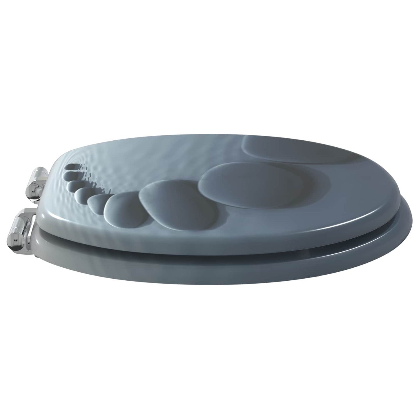 Sedile per toilette con chiusura morbida 2 pcs Grigio | homemem39