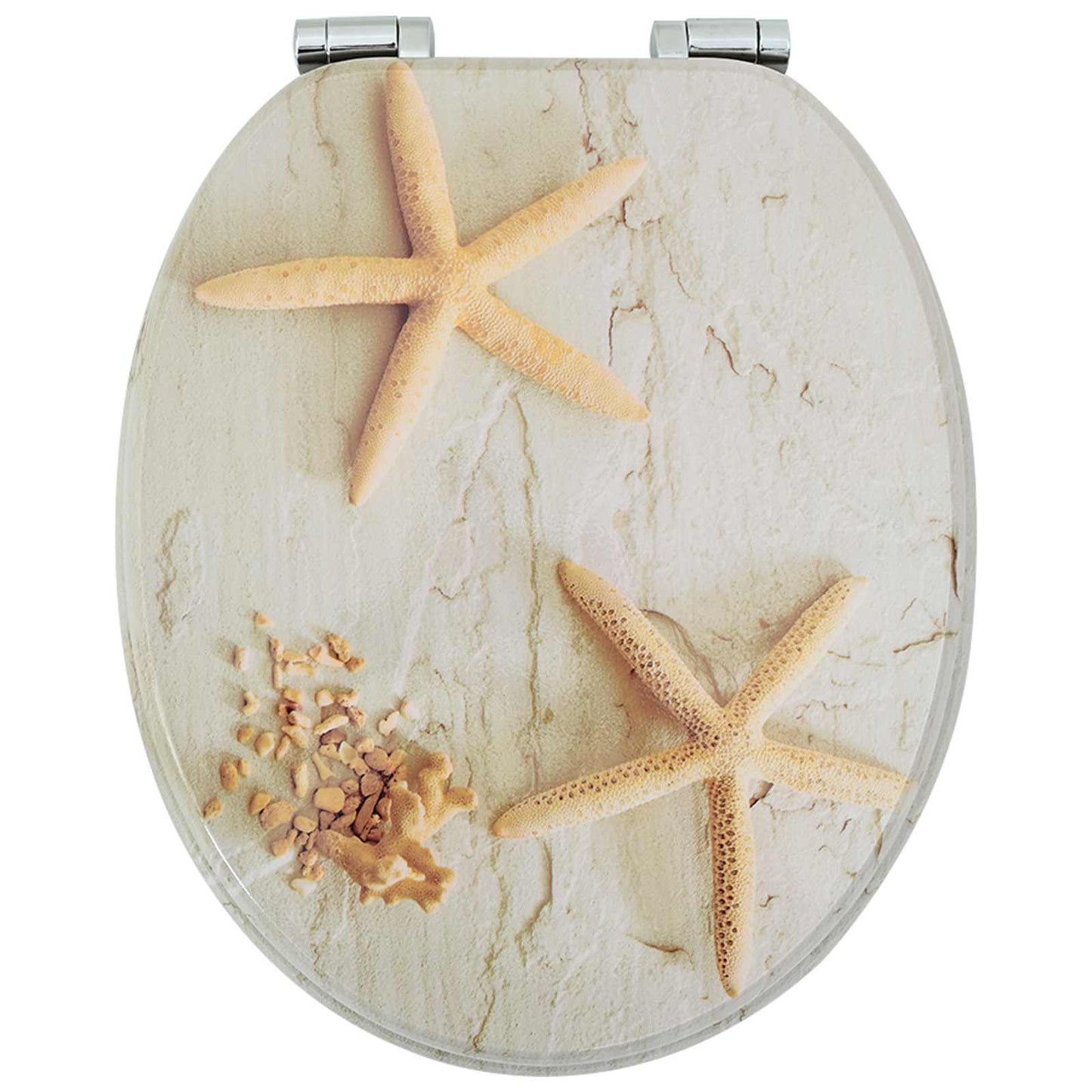 Sedile per toilette con chiusura morbida 2 pcs Giallo e Bianco | homemem39