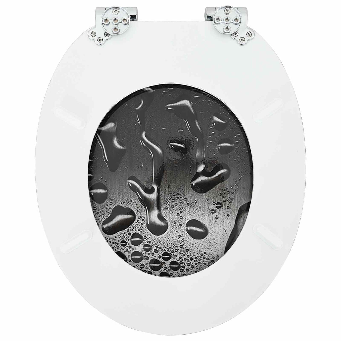 Sedile per toilette con chiusura morbida 2 pcs Grigio | homemem39